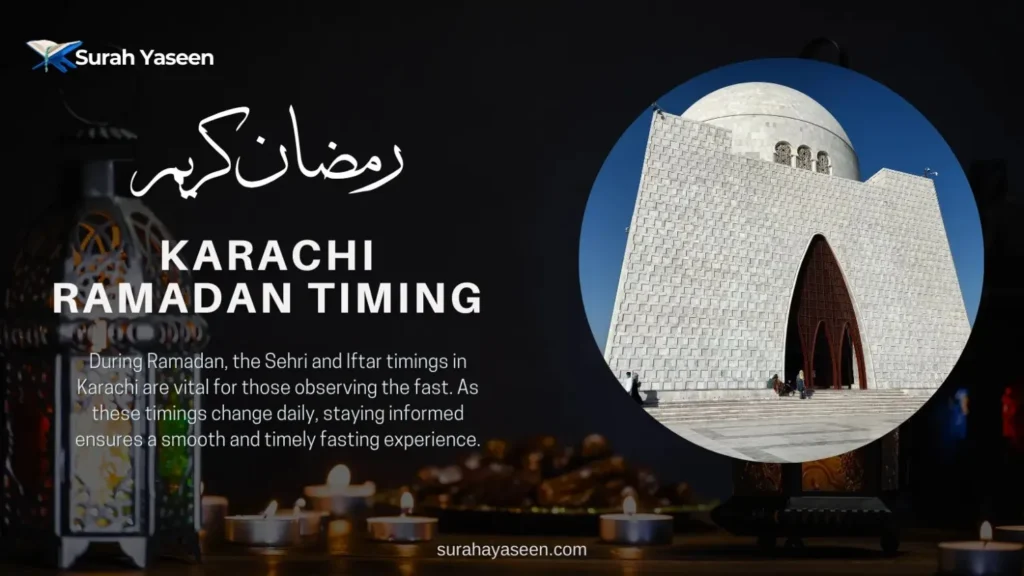 Karachi Ramadan Timing