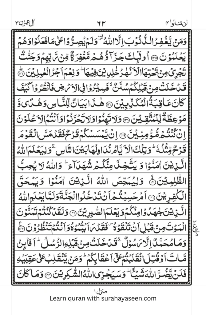 Surah An-Nisa beginning - Para 4 Quran image showing family laws and women's rights