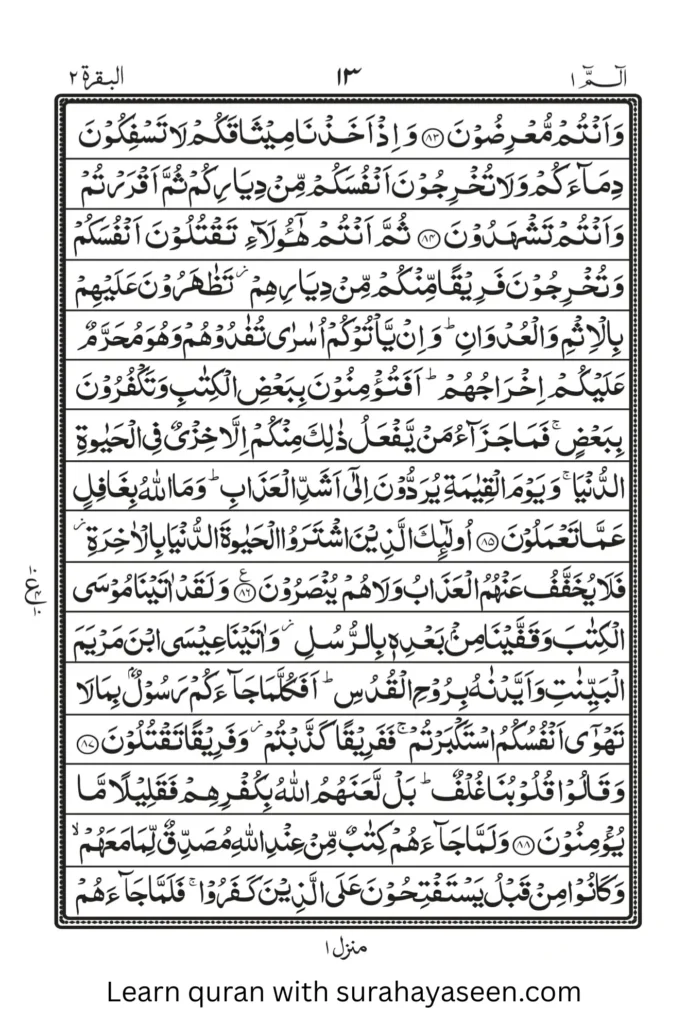 Quran Para 1 Page 11 – Clear Arabic text with Urdu translation
