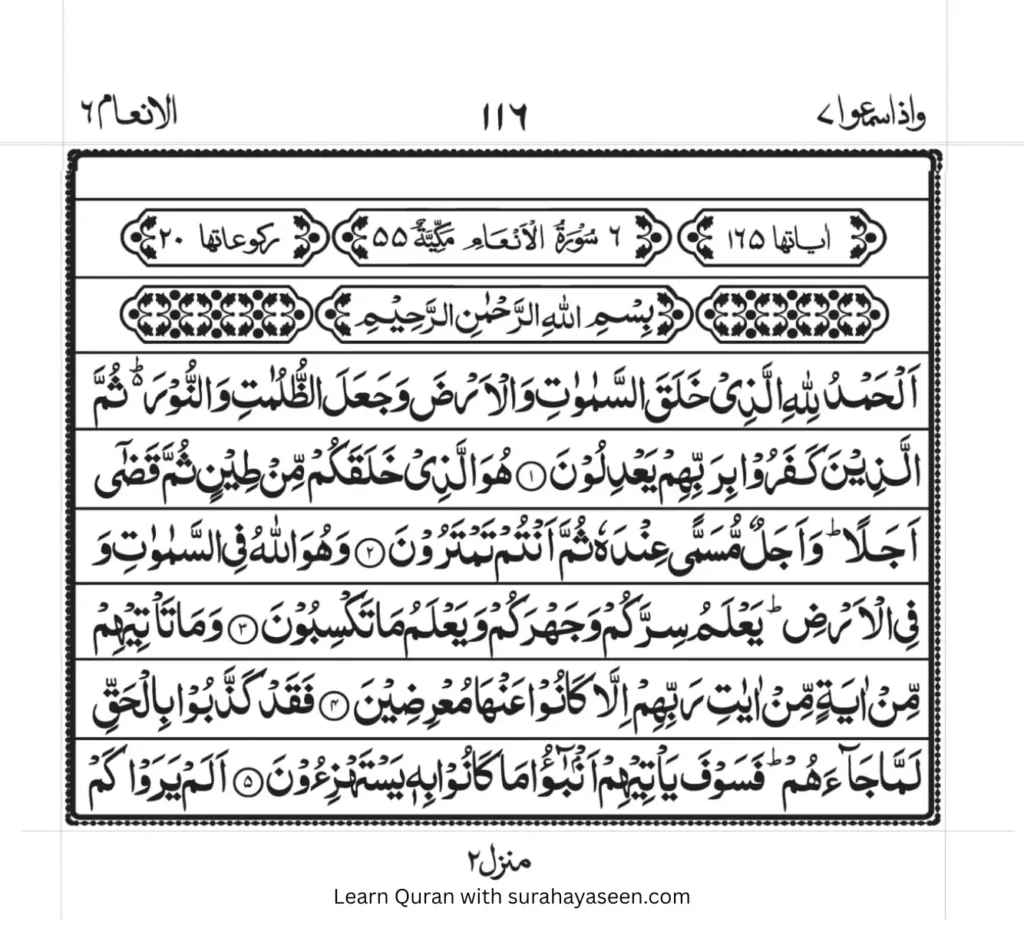 surah anam 1