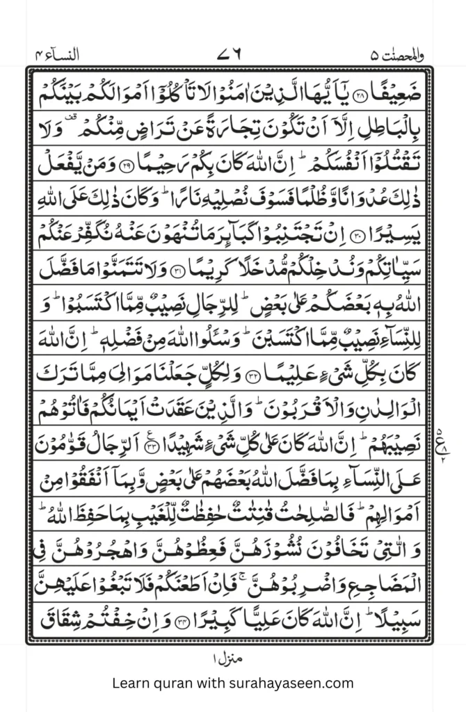 Para 5 Wal‑Muhsanat MP3 Recitation Online