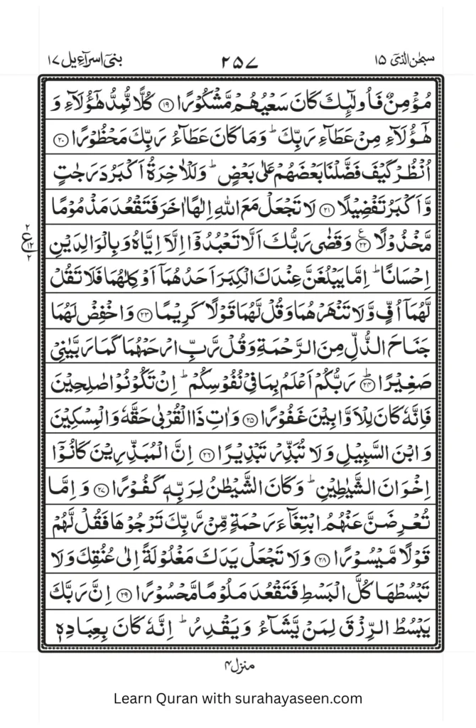 Surah Isra 3