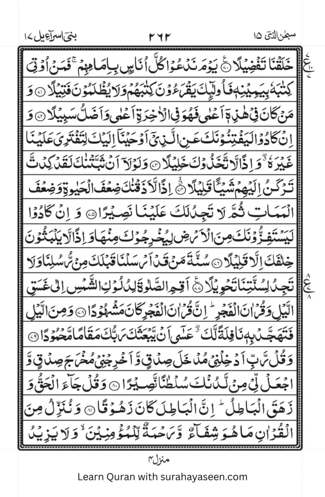 Surah Isra 8