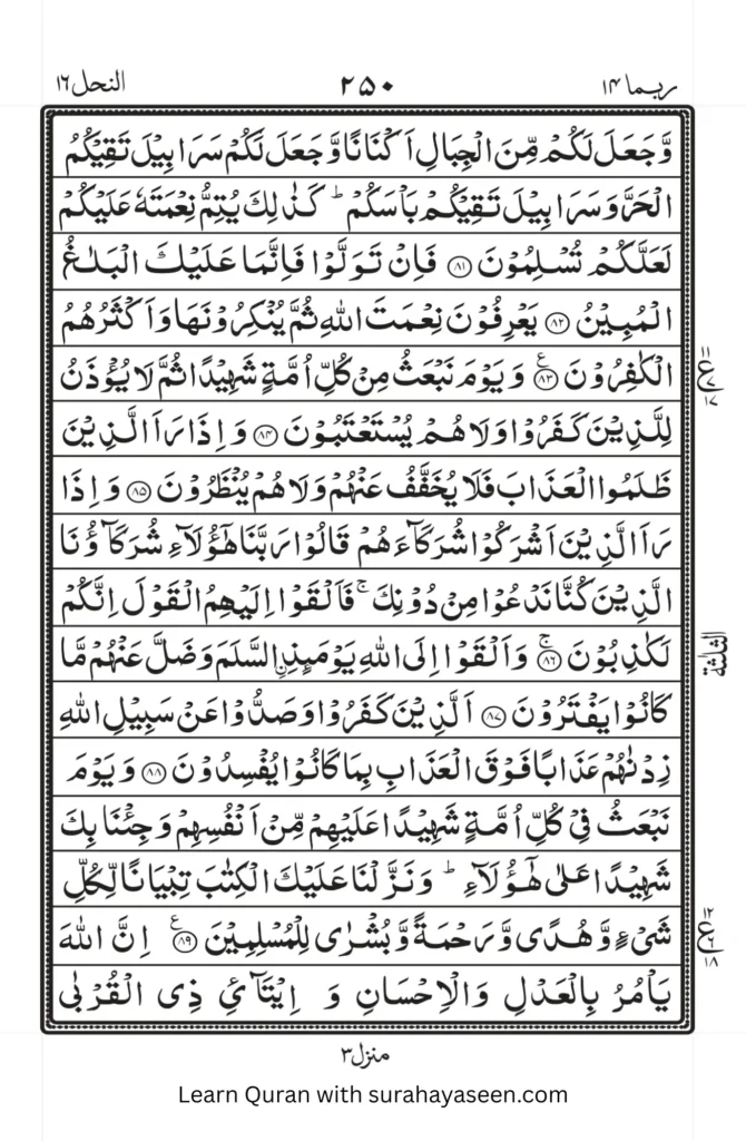 Surah Nahl 10