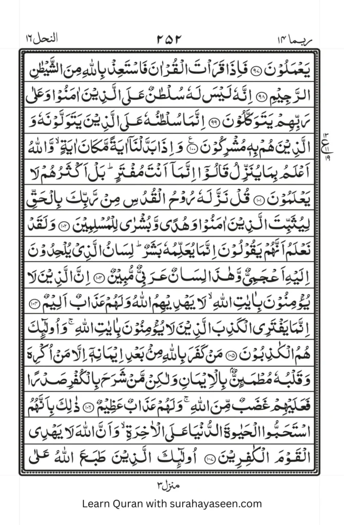 Surah Nahl 12