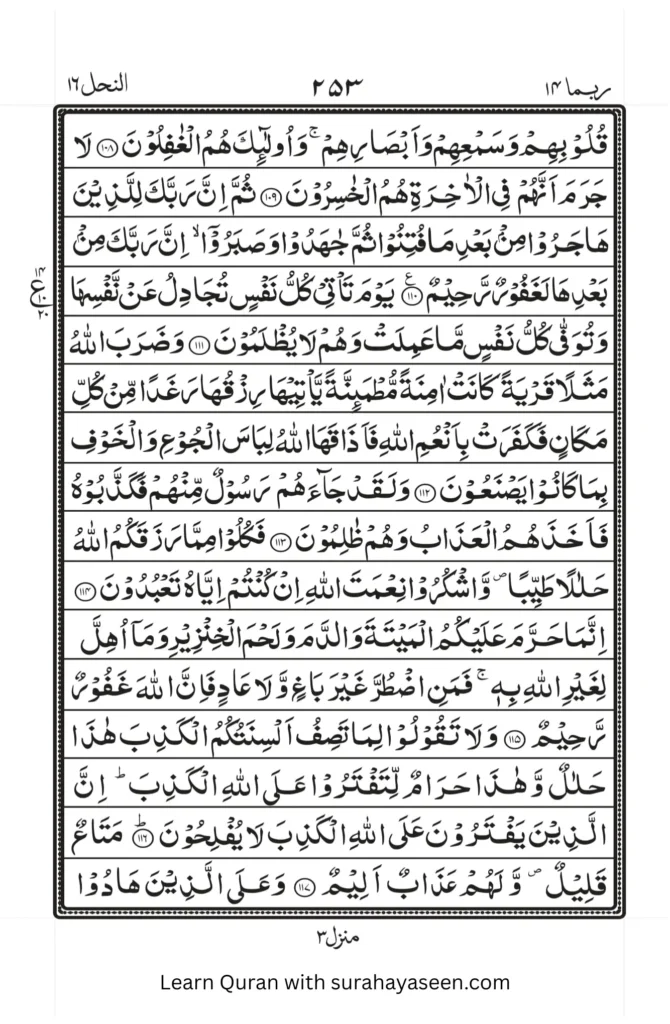 Surah Nahl 13