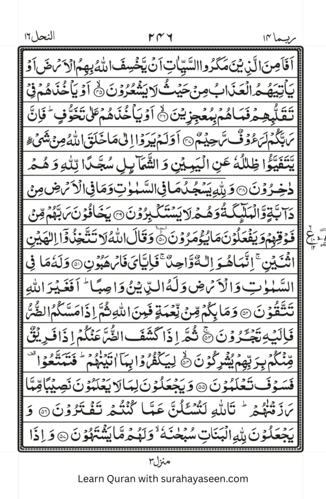 Surah Nahl 6