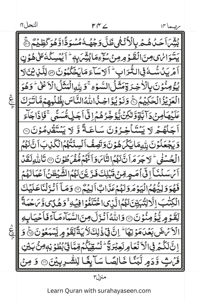 Surah Nahl 7