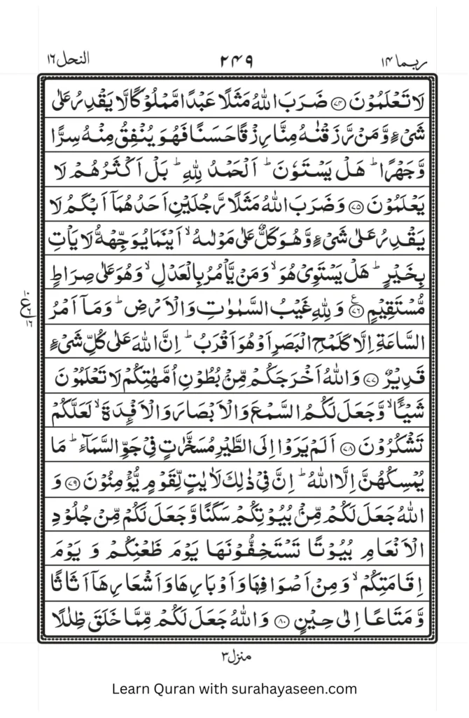 Surah Nahl 9